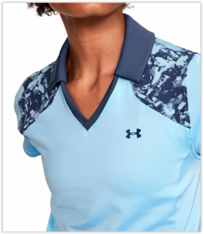 Under Armour Zinger Blocked Polo Blue