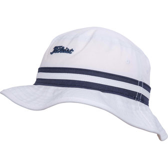 Titleist Bucket Stripe Wit Navy