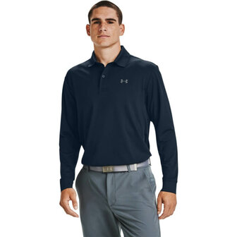 Under Armour Performance LS Polo Navy