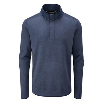 Under Armour Crest Storm Sweater Fleece Snap Mock Navy