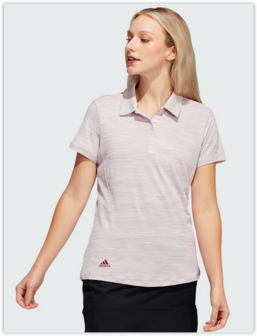 Adidas Spaced Dyed Dames Golfpolo Pink