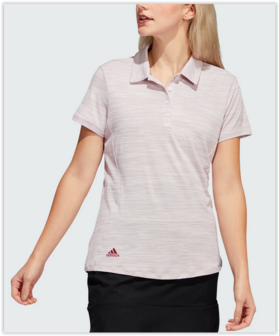 Adidas Spaced Dyed Dames Golfpolo Pink