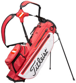 Titleist Players 4 Plus Stadry Standbag Red White