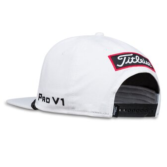 Titleist Flat Bill Tour Rope Cap White Black