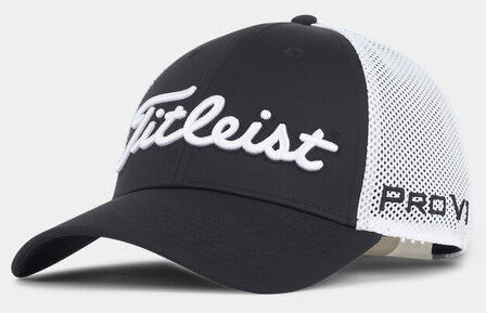 Titleist Tour Performance Mesh Cap Black White Black