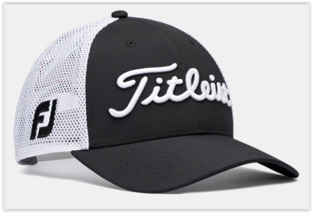 Titleist Tour Performance Mesh Cap Black White Black