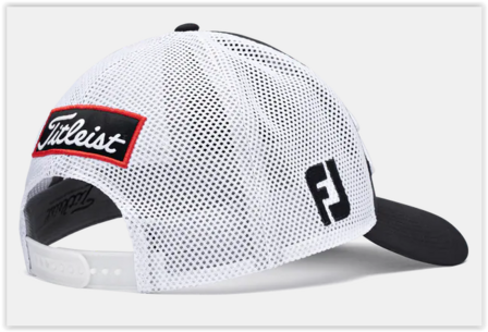 Titleist Tour Performance Mesh Cap Black White Black