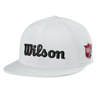 Wilson Tour Flat Brim Cap White