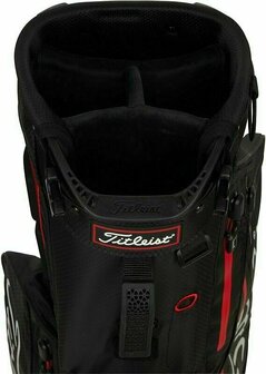 Titleist Players 4 Stadry Standbag Black Red