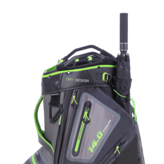 Big Max Dri Lite Tour Cartbag Charcoal Black Lime