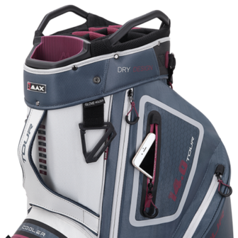 Big Max Dri Lite Tour Cartbag Navy Grey Burgundy