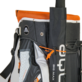 Big Max Dri Lite Hybrid Tour Standbag White Black Orange