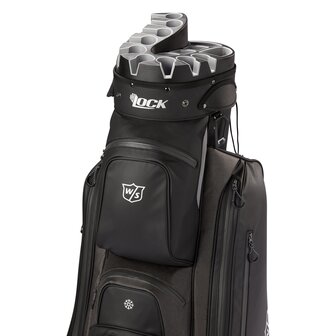 Wilson Staff I Lock Rain Cartbag Black Silver