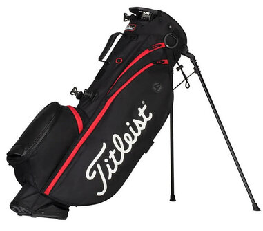 Titleist Players 4 Standbag Black Red