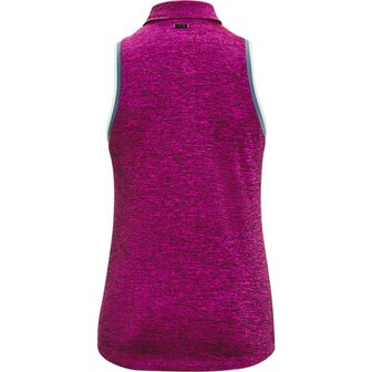 Under Armour Zinger Sleeveless Tipped Polo Polaris Purple