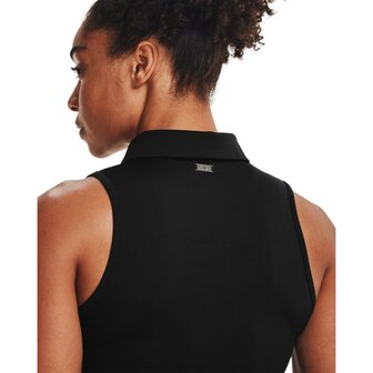 Under Armour Zinger Sleeveless Polo Black