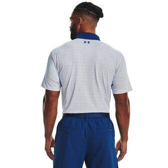 Under Armour T2G Printed Polo White Blue Mirage