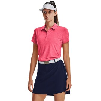 Dames Golfpolo Under Armour Zinger Short Sleeve Pink Shock