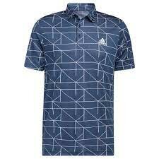 Adidas Lines Jaquard Polo Cre Navy