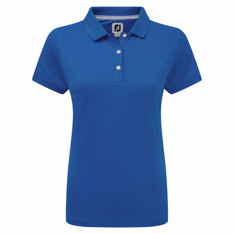 Footjoy Stretch Pique Solid Dames Polo Royal