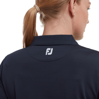 Footjoy Stretch Pique Solid Golfpolo Dames Navy