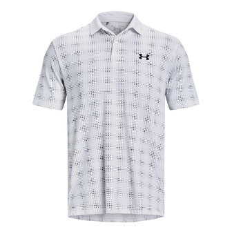 Under Armour Playoff Polo 3.0 Print-White Midnight Navy