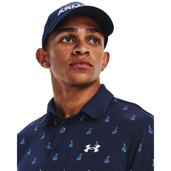 Under Armour Playoff 3.0 Printed Polo Midnight Navy