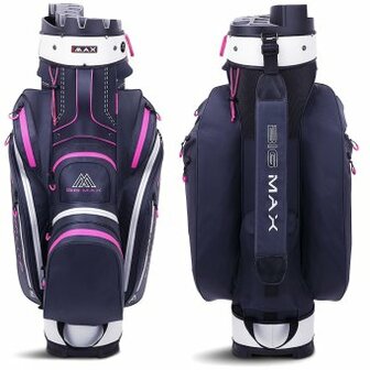 Big Max Silencio Dri Lite 2 Cartbag Navy Silver Fuchsia