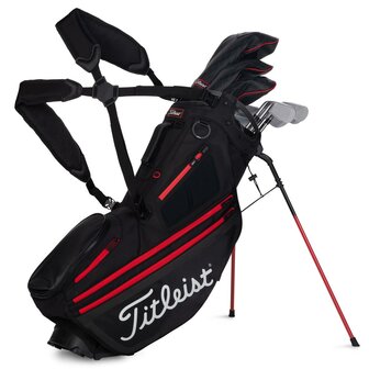 Titleist Hybrid 14 Standbag Black Red