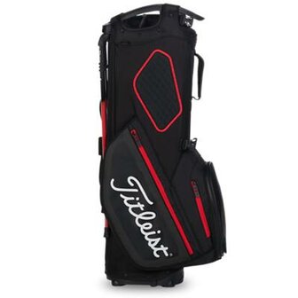 Titleist Hybrid 14 Standbag Black Red