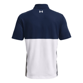 Under Armour Performance Blocked Polo-Academy White