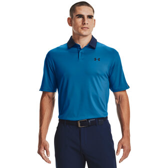 Under Armour T2G Blocked Polo-Victory Blue