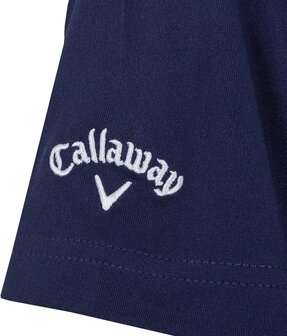 Callaway Fluid Stripe Ventelated Heren Golfpolo Peacoat