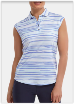 Footjoy Cap Sleeve Watercolour Print Lila