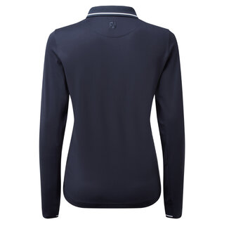 Footjoy Dames Thermal Jersey Lange Mouw Polo Navy