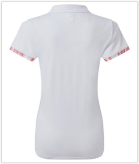 Footjoy Trim Pique Dames Polo Wit