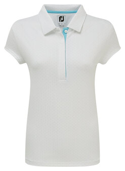 Footjoy Smooth Pique Pin Dot Wit Dames Polo