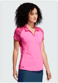 Adidas Ultimate Print SS Polo Pink