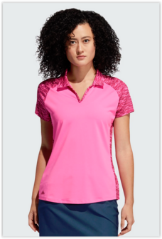 Adidas Ultimate Print SS Polo Pink