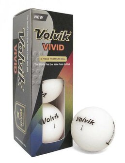 Volvik Vivid Golfballen Sleeve Super Wit