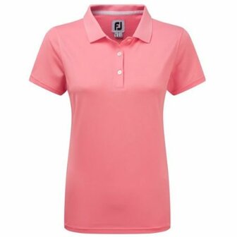 Footjoy Dames Stretch Pique Polo Shirt Pink