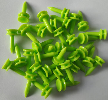 Pure4Golf Plastic Step Tees Lime 24mm