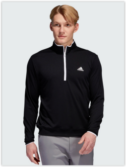 Adidas Lightweight Quater Zipp Sweater Black