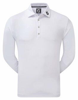 Footjoy Thermolite Pique Polo Lange Mouw Wit