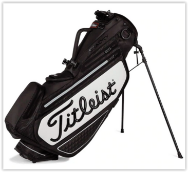 Titleist Premium StaDry Stand Bag Black White