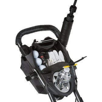 BagBoy Tri-Swivel 2 Golftrolley Met Zwenkwiel Zwart Rood