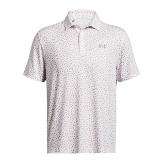 Under Armour Playoff Golfpolo 3.0 Printed- Polo-Tudor Rose White