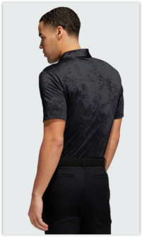 Adidas Jaquard Polo Carbon Black