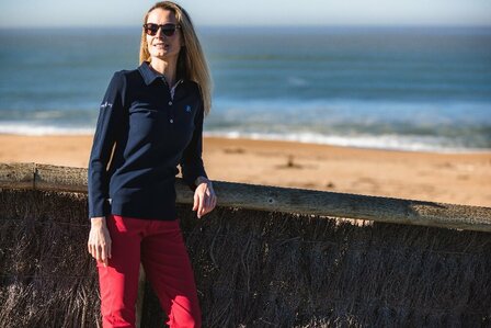 Chiberta Dames Golfpolo Langemouw Navy