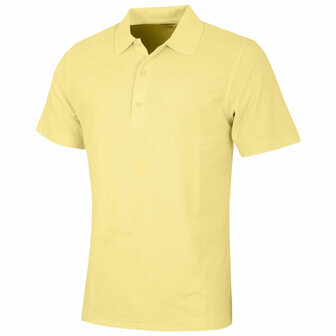 Greg Norman Performance Micro Pique Golf Polo Geel